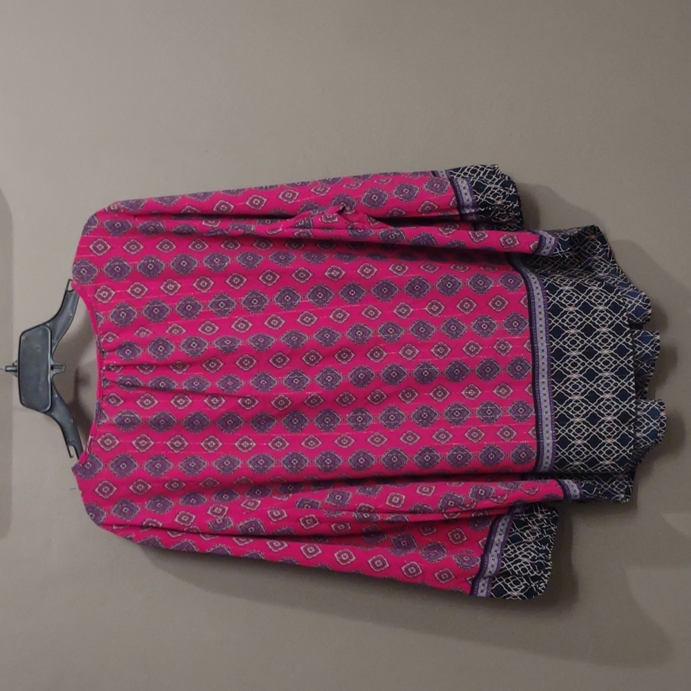 Ruby Rd multicolor 3/4 sleeve blouse 2X - Picture 6 of 7